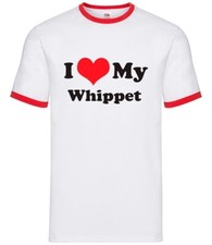 Amo Il Mio Whippet - Ringer Da Uomo - Regalo Per Proprietari Di Cani Cuccioli