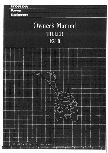 Manuale operatore honda - operatore,