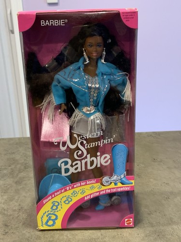 Mattel western stampin barbie - western, stampin'