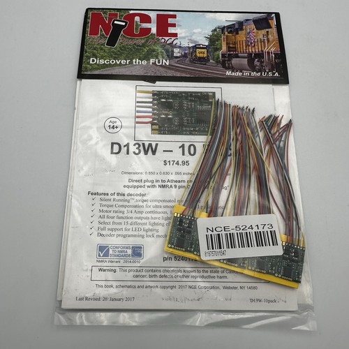 Nce 173 d13w - d13w-10, decoder