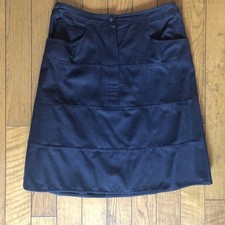 Gonna donna CHANEL logo COCO MARK taglia 38 lana originale