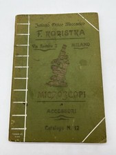 MICROSCOPI ED ACCESSORI Koristka istituto ottico meccanico 1905 CATALOGO N 12