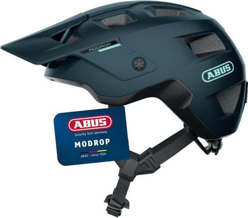 Casco abus mtb modrop - casco, blu
