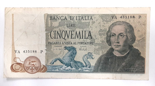 1973 issue italy 5000 - issue, lire