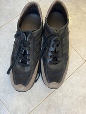 hogan uomo 40 nere e grigie scarpa casual originali in pelle e tessuto nuove