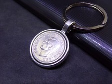 British Coin Keyring Lucky
