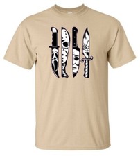 Felpa con cappuccio maglietta Halloween film horror coltello gruppo machete cattivi