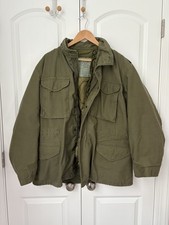 Giacca da campo vintage US Army M-65 cappotto clima freddo taglia M con fodera anni 60 70 Scovill