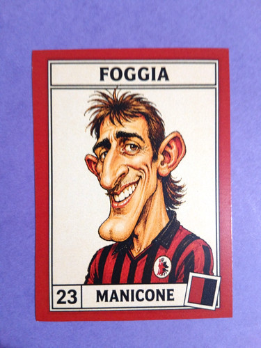 Figurina caricatura calciatori - figurina,