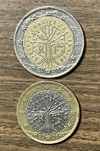 Monete 2 euro francia - monete, 1