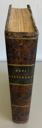 Antico libro dizionario - libro,