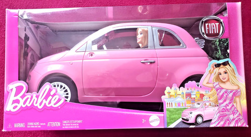 Barbie rosa fiat 500 - auto, e