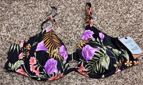 Top bikini multicolore con