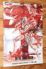 Rarissimo poster vintage Metal Gear Solid The Twin Snakes GameCube 42x29 cm