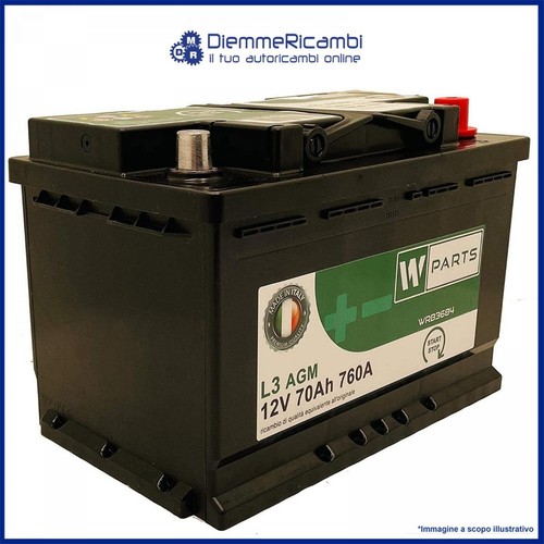 Batteria auto agm 760a - ah,