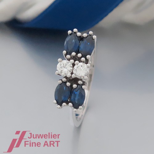 Anello classico zaffiro con - anello, 4
