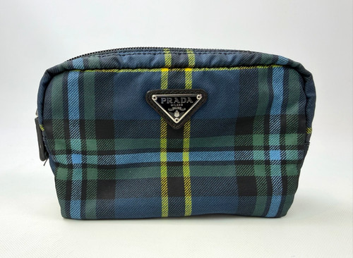 Prada logo check - check, pouch