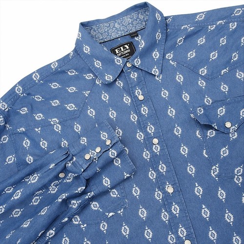 Aztec western shirt mens 2xl - shirt,