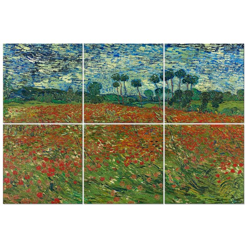 Quadro multipannello campo - multipannello,