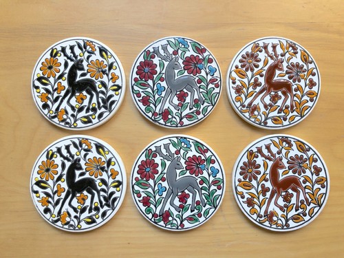 Sottobicchieri ceramica - sottobicchieri, in