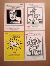 KEITH HARING Lotto 4 Cartoline Promo Card Mostra OREA MALIà Bologna 2011