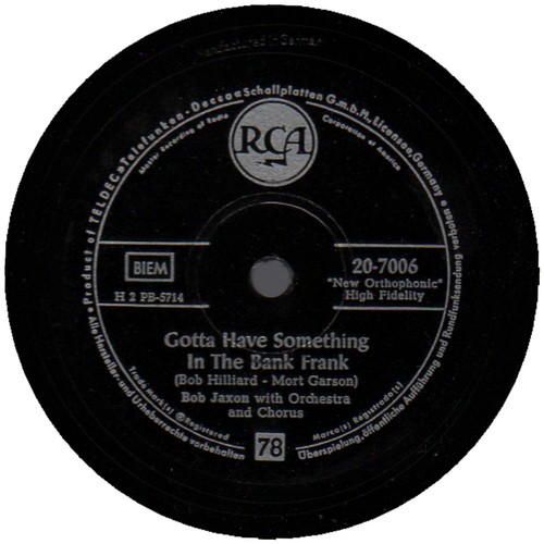 Schellack 1957 bob - ♫,