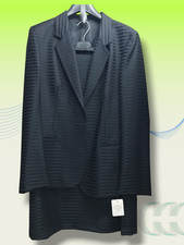 Tuta invernale donna vintage 2 pezzi pura lana blazer e gonna IT 44/50 - US 6 14