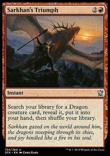 Sarkhan triumph dragons of - sarkhan's,