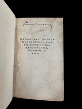 Post incunabolo 1516 le satire
