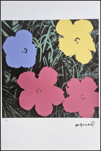 Andy warhol fiori - warhol, firmato