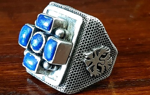 Anello con lapis aquila - anello,