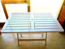 TAVOLO da giardino( ARTIGIANATO VINTAGE ) in legno 120x77,5x h.80 cm .       VAR