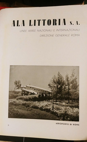 Pubblicità ala littoria linee - pubblicità,