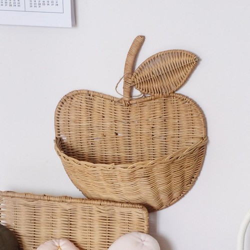 Cesto rattan intrecciato a - intrecciato,