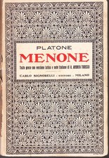 Menone. Testo greco con versione latina e note italiane di A. Todesco - PLATONE