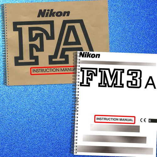 Nikon fm3a camera operators - fm3a,
