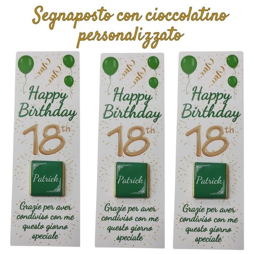 Segnaposto anni con - 20,