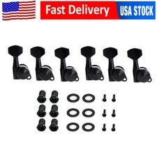 6R Black Guitar String Tuners