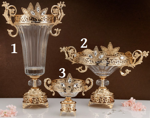 Vaso cristallo decoro bagno - in,