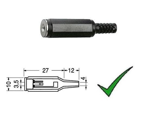 Presa jack 5mm mono volante - mono,