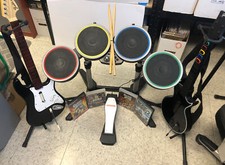 PS 2 & 3 Rock Band Guitar Hero