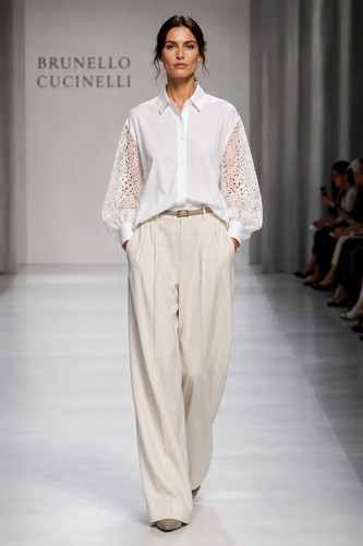 Top camicia popeline brunello - popeline,