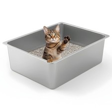 Lettiera per gatti in acciaio