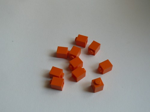 Lego briques orange set - 10,