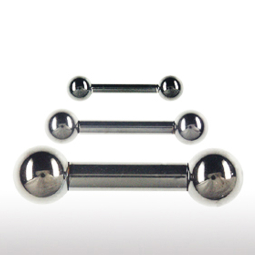 Piercing nero mm asta - 1,6,