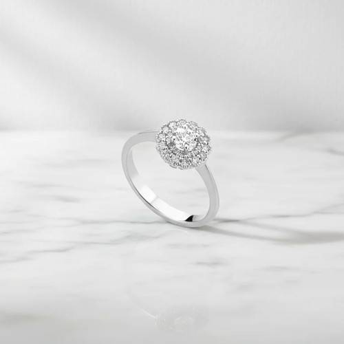 Anello oro bianco - in, 18