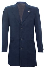 Cappotto Crombie Lungo Navy In