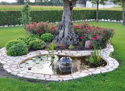 Laghetto vetroresina giardino