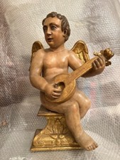 antico angelo in legno     