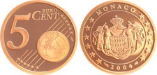 Monaco 5 Cent 2004 Moneta IN